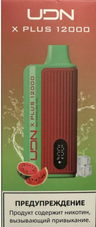 UDN BAR X PLUS Арбуз Лёд 12000 затяжек