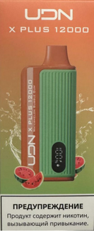 UDN BAR X PLUS Арбузная Жвачка 12000 затяжек