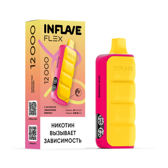 INFLAVE FLEX Банановая Жвачка 12000 затяжек