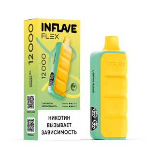 INFLAVE FLEX Зелёное Манго 12000 затяжек