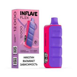 INFLAVE FLEX Малиновая Кола 12000 затяжек