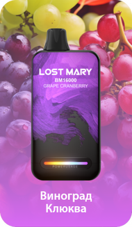 LOST MARY ВМ Виноград Клюква 16000 затяжек