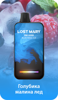 LOST MARY ВМ Голубика малина Лёд 16000 затяжек
