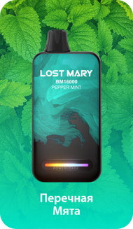 LOST MARY ВМ Перечная Мята 16000 затяжек