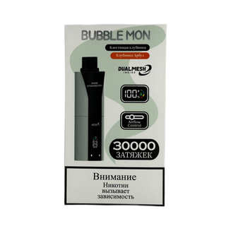 Booster Bubble Mon DUBLE (1+1) Блестящая Клубника + Клубника Арбуз 30000 затяжек