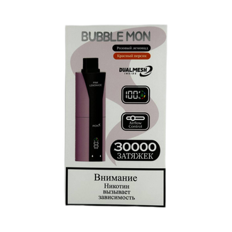 Booster Bubble Mon DUBLE (1+1) Розовый Лимонад + Красный Персик 30000 затяжек